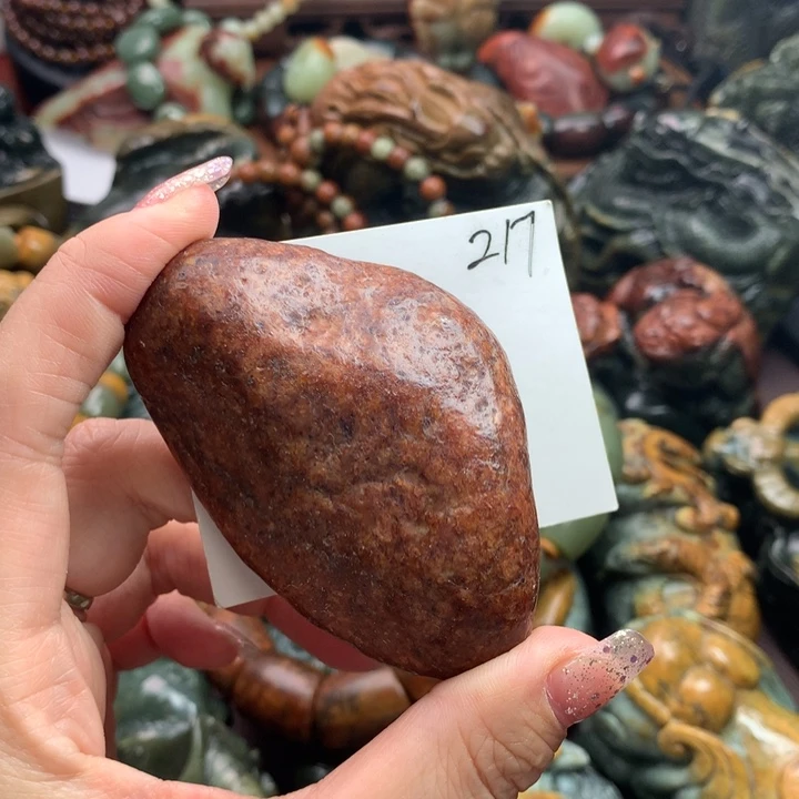 岫岩河磨玉（透闪石质玉）把件未镶嵌