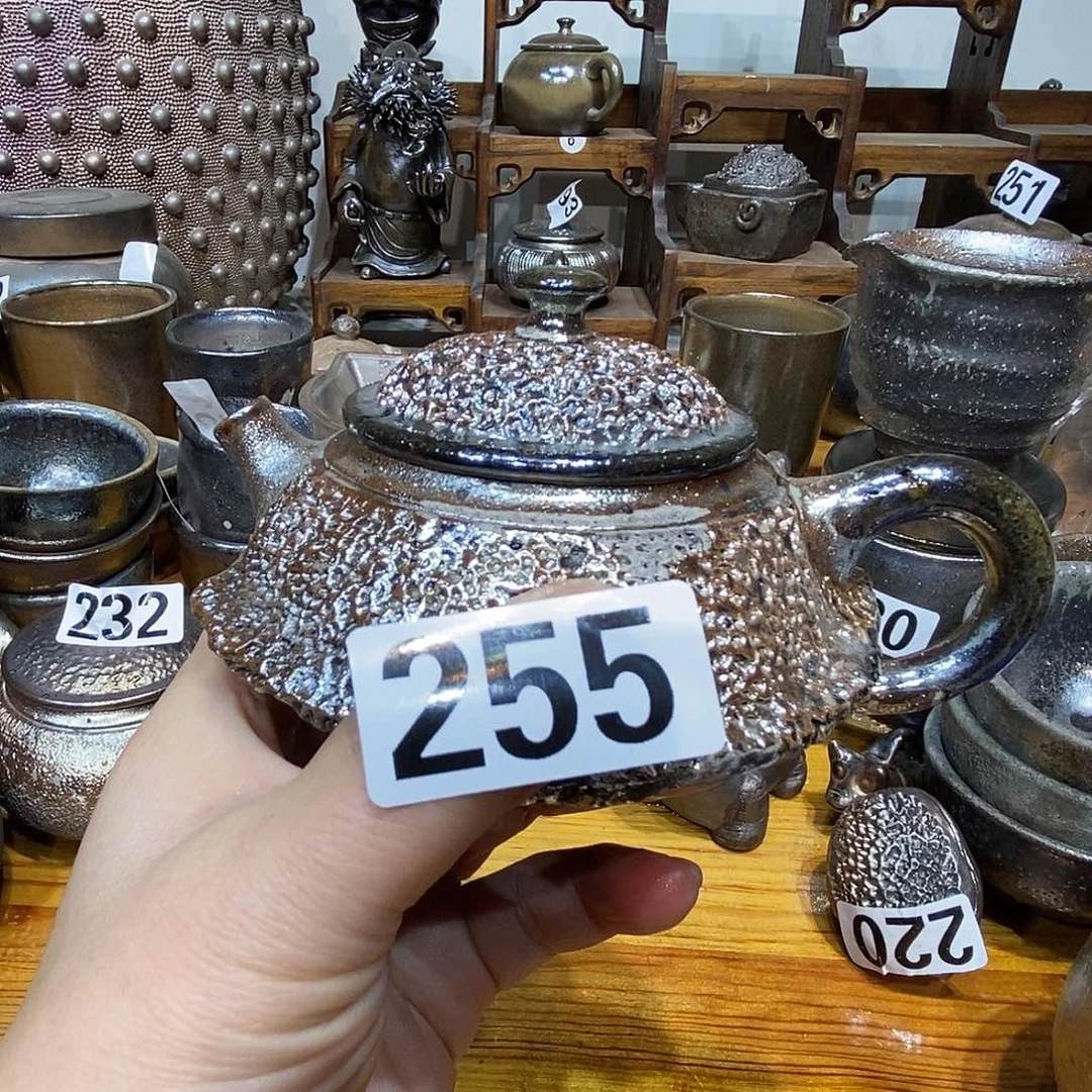 皓**空高温柴烧陶泥手工壶