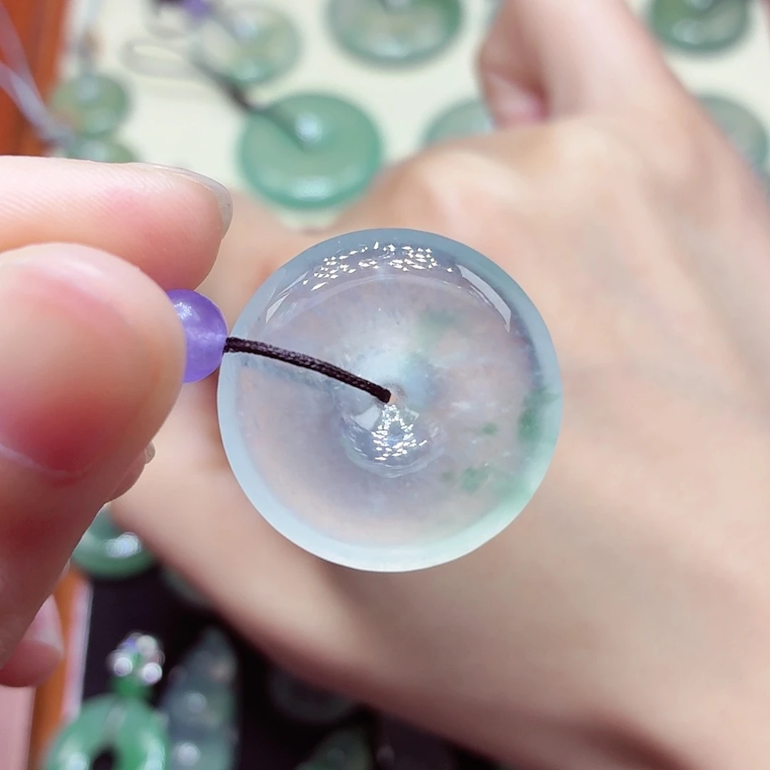 翡翠未镶嵌颈饰23.3mm-4.8mm