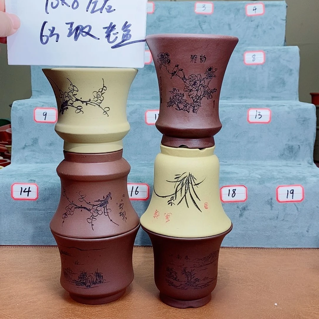 紫砂花盆在外面的日子