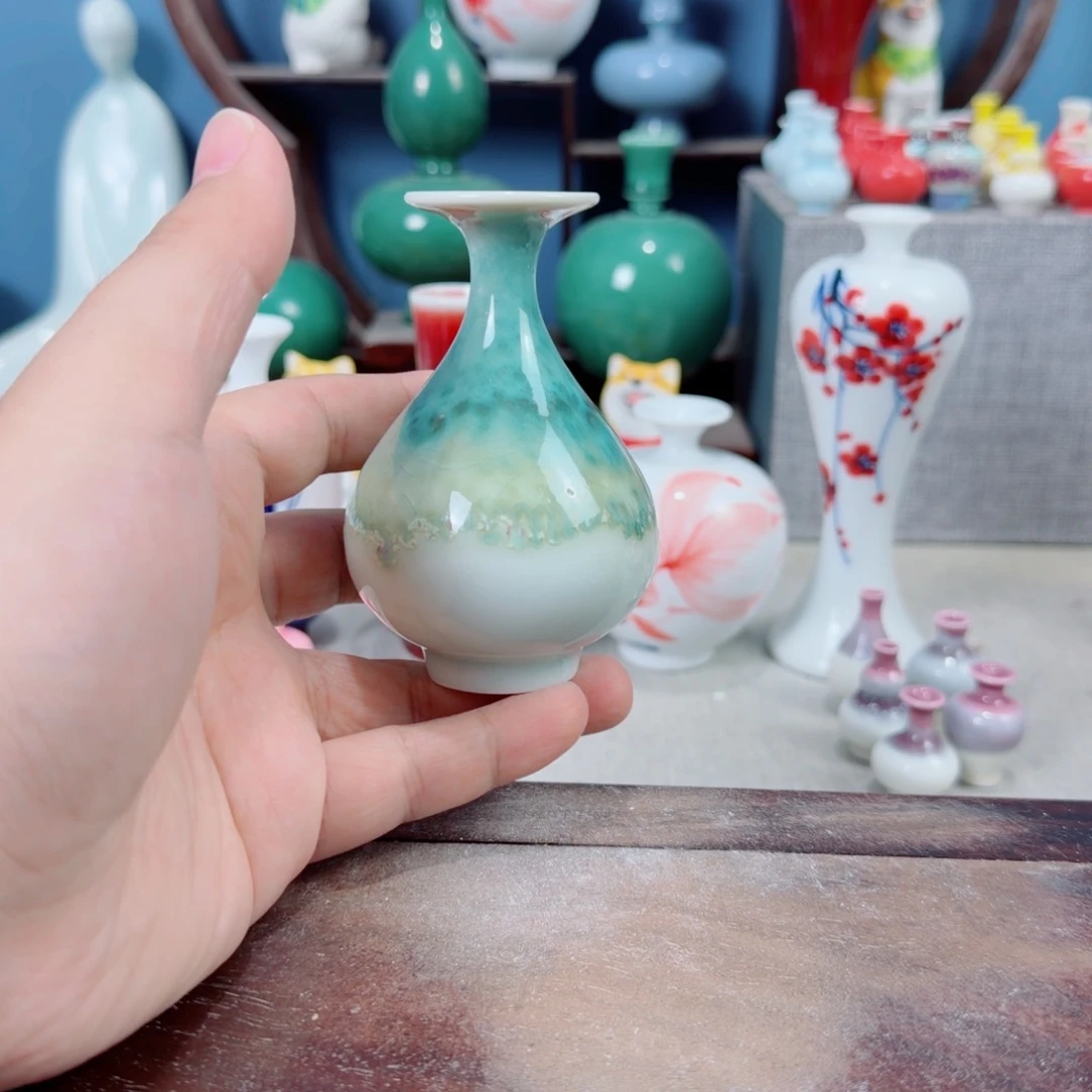 陶瓷手工小花器摆件
