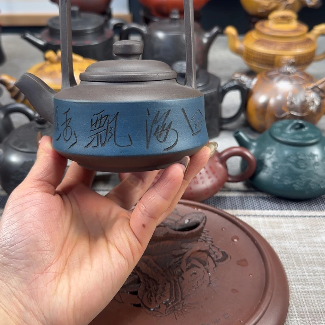 紫砂茶壶紫砂紫色紫砂