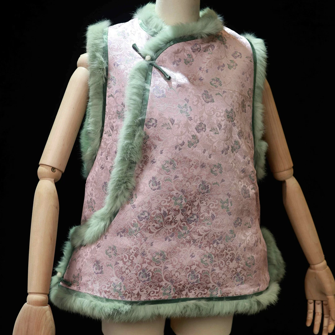 【朴意凡器】芙蓉兔毛棉马甲(LB242)