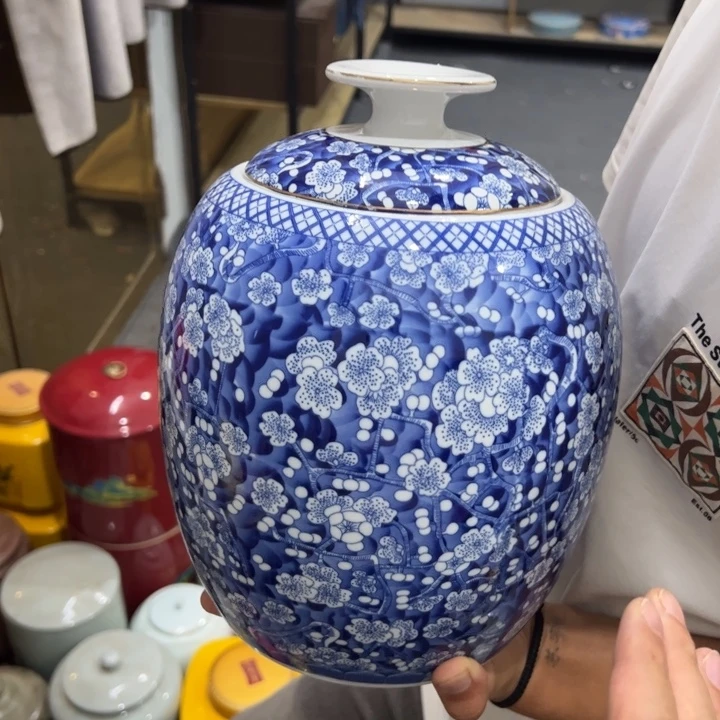 瑕疵福利品陶瓷茶叶罐不影响使用介意勿拍