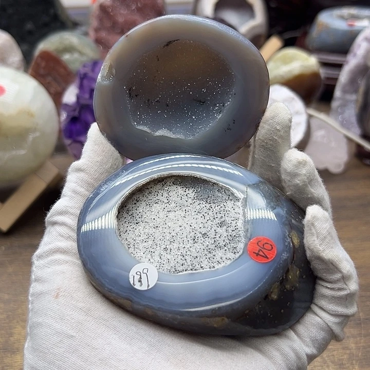 未镶嵌珠宝半成品水晶软糖雪景聚宝盆94