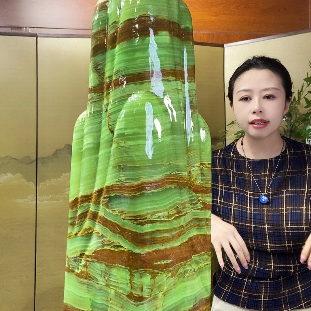 石材山水画作品摆件