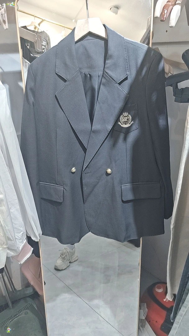 春季春秋学院风徽章标准西服套装耐磨时尚设计师休闲