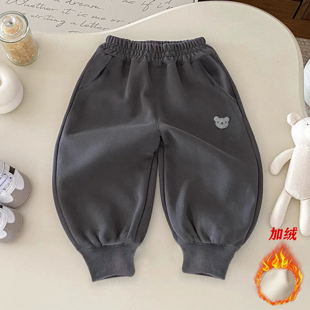 【加绒】秋冬款加绒卫裤儿童休闲运动裤子加绒卫裤