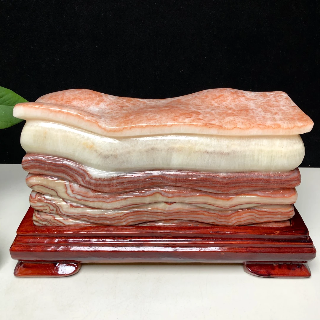 猪肉石精品肉石天然奇石家居装饰品摆件39*11*21cm33斤
