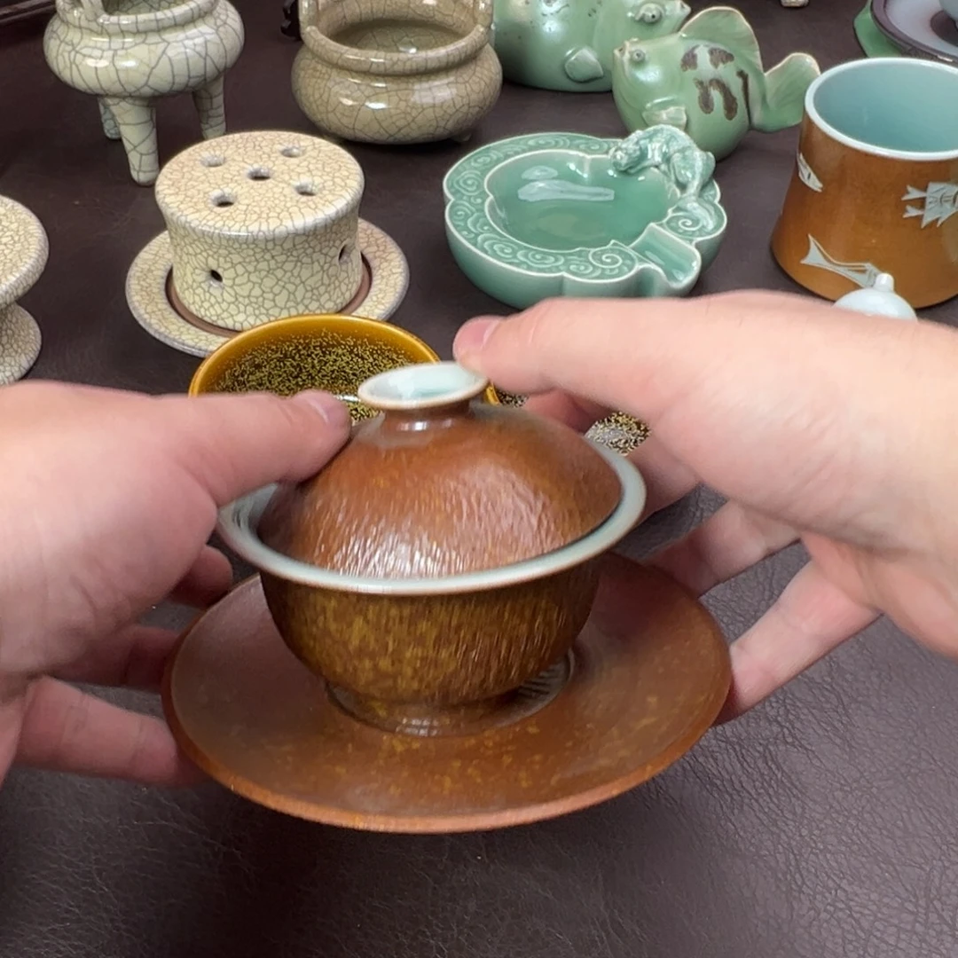 仙***掌青瓷茶器青瓷茶器
