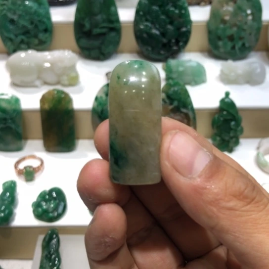 独山玉未镶嵌吊坠(不含链)无事牌