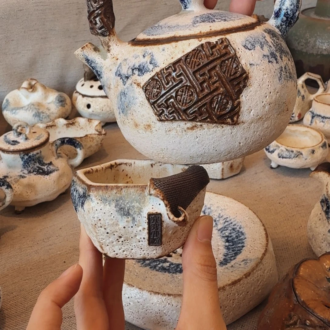 提梁壶一壶一杯一套