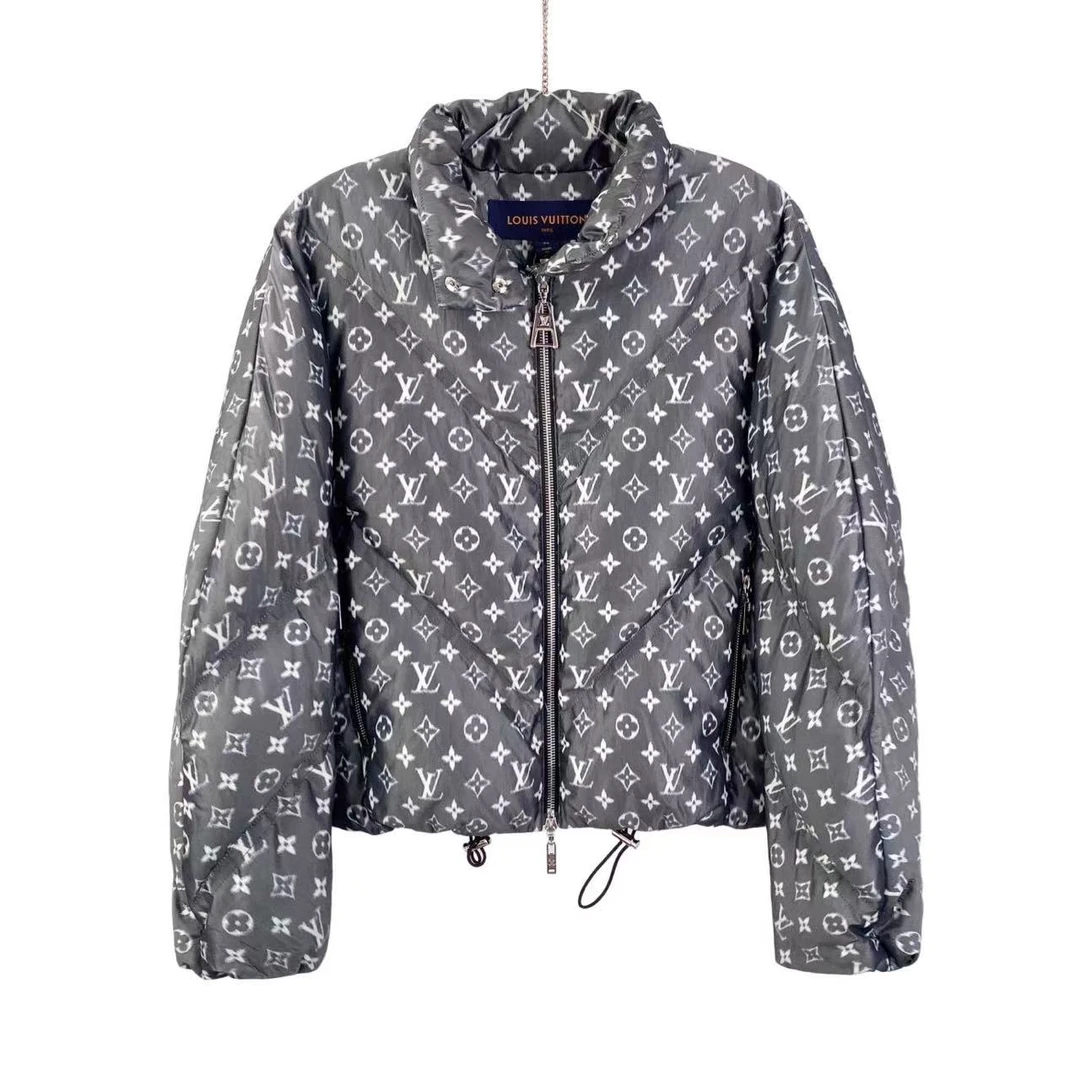 95新 LouisVuitton/路易威登 gg287 聚酯纤维 老花满印羽绒服