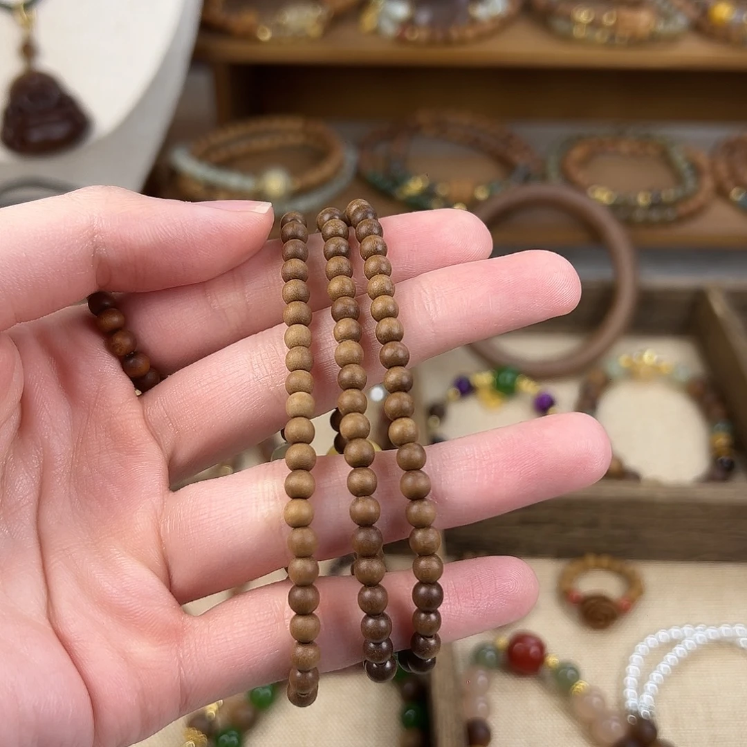 小****檀香木手串/手链4mm三圈