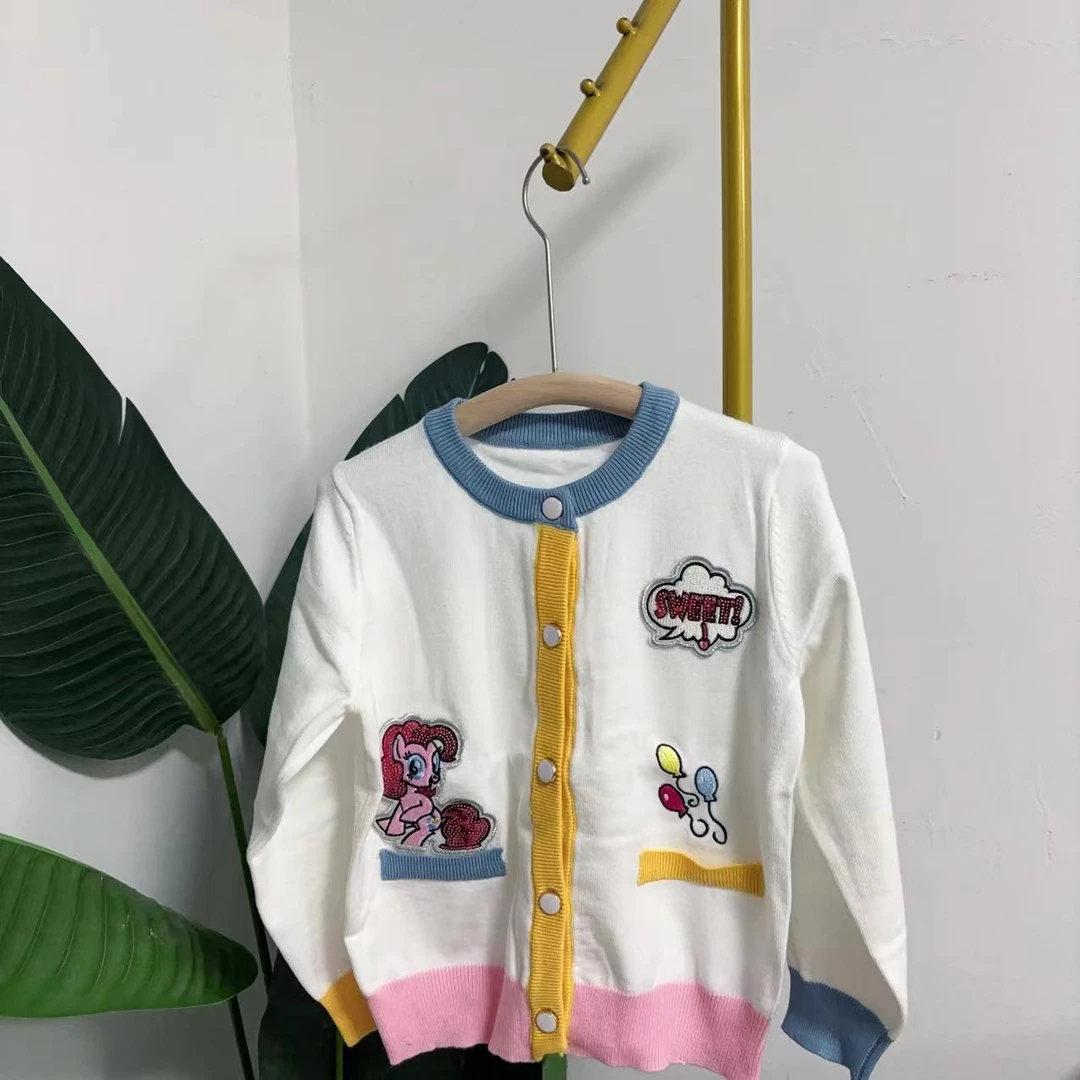 大庆仓 货号 PJSG1138003女童韩版时尚毛衣外套 (库位P8-20) 赛4