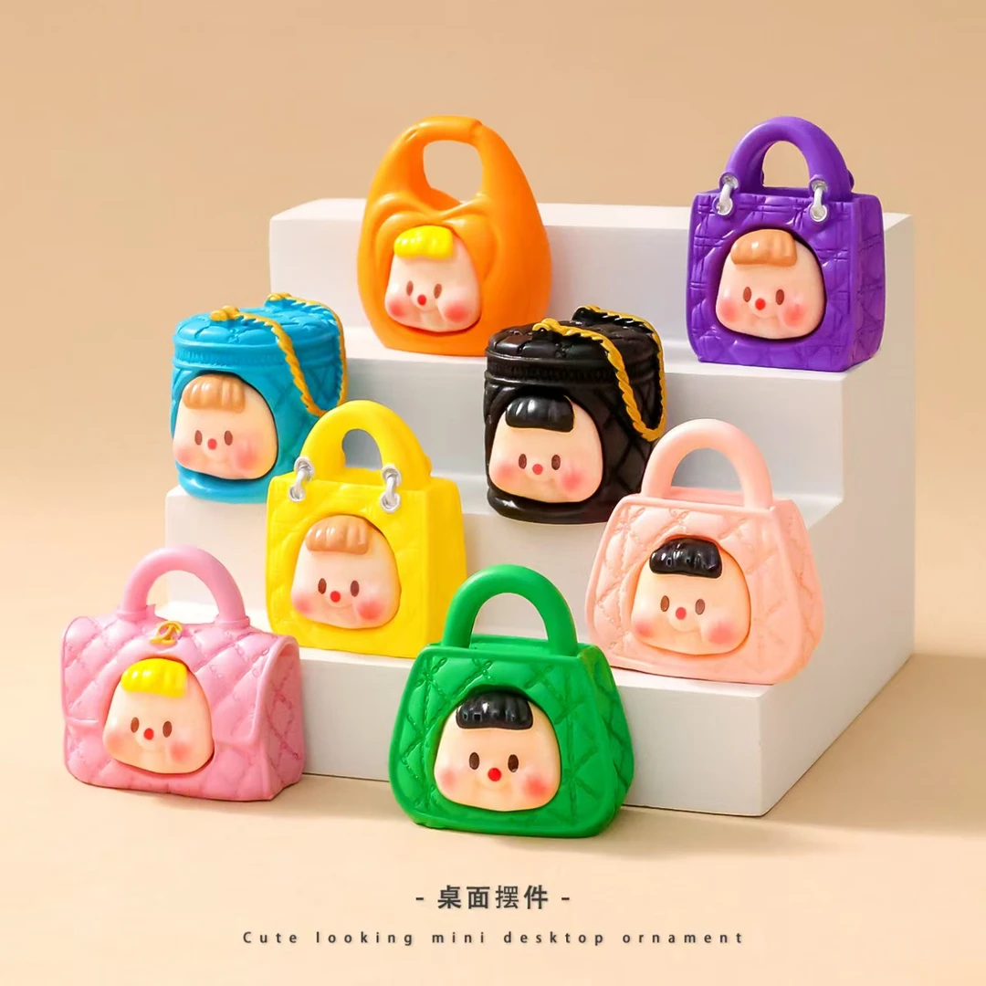 【九宫格许愿】萌粒diy配饰创意包包多妹潮玩公仔盲盒立体小摆件