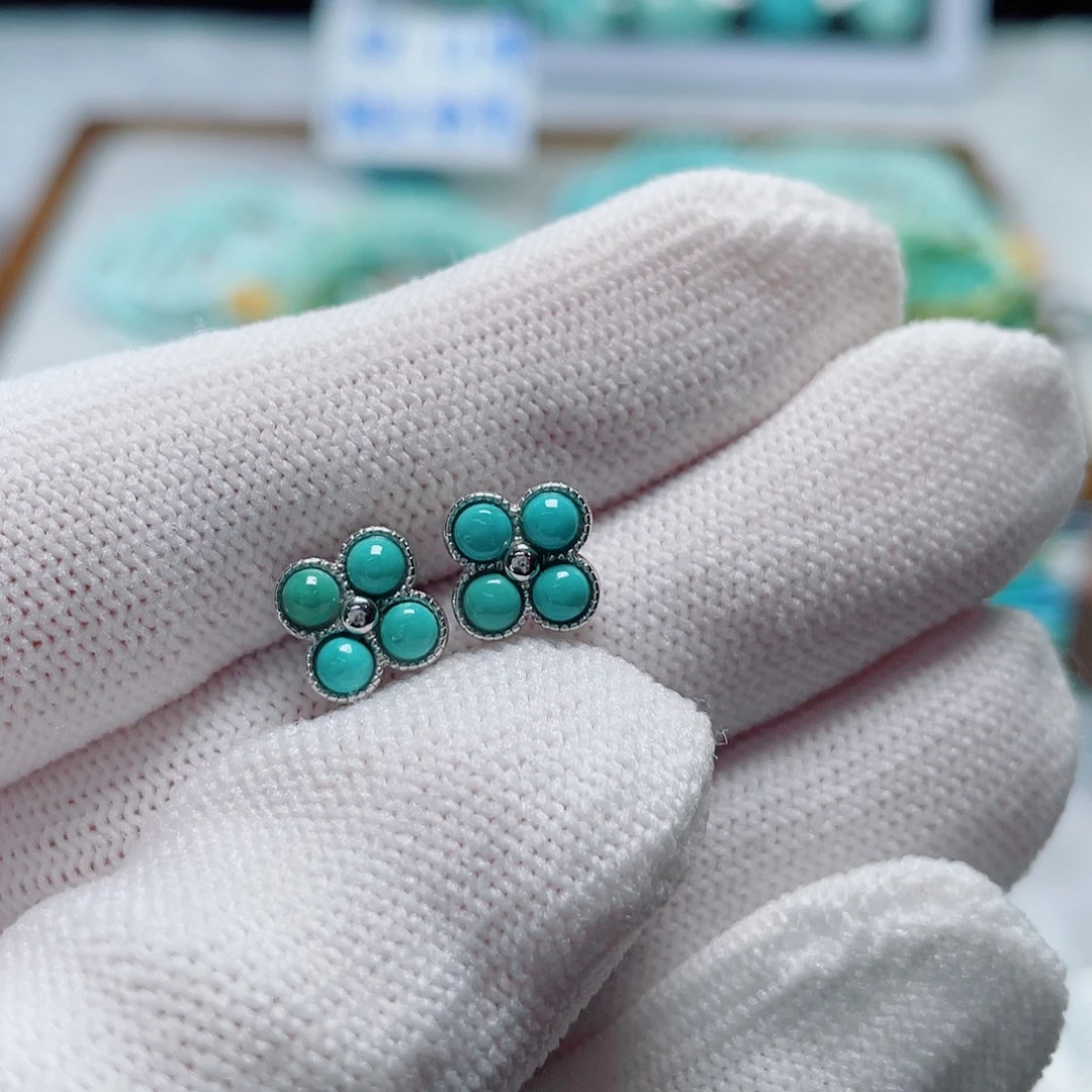 绿松石银S925镶嵌珠宝奇石