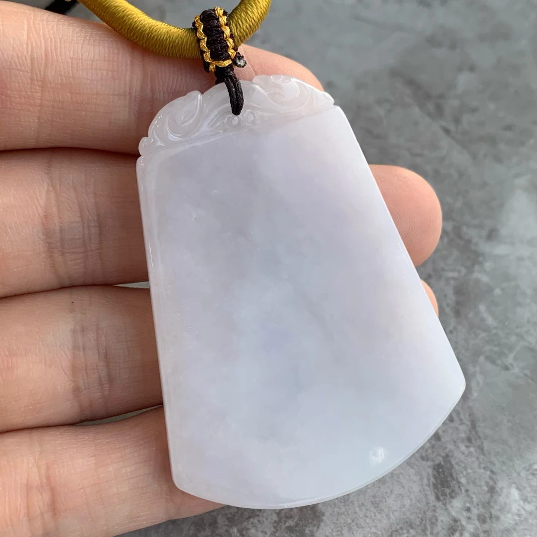 八七珠宝翡翠平安无事牌 多样性发一件 天然A货翡翠