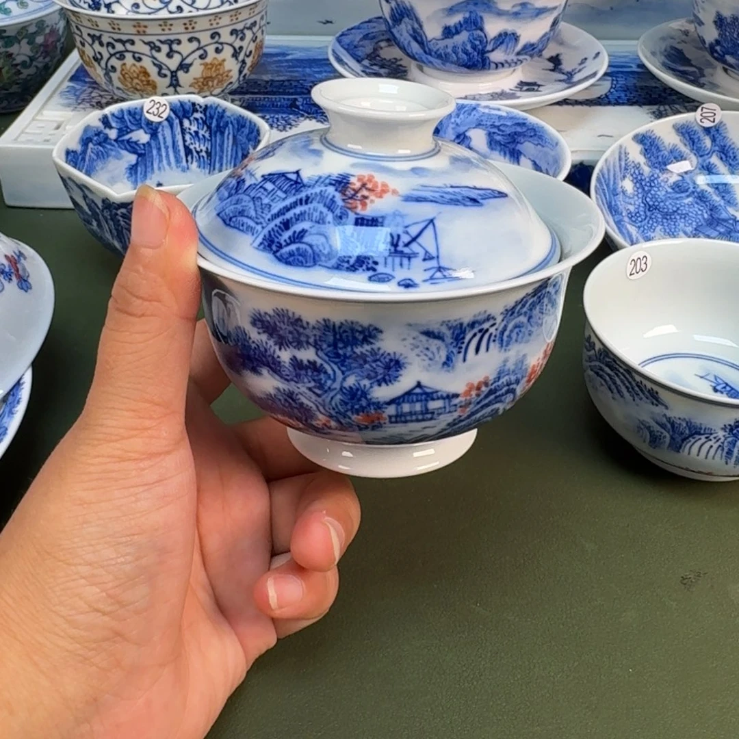 景德镇纯手绘茶具具圆圆223