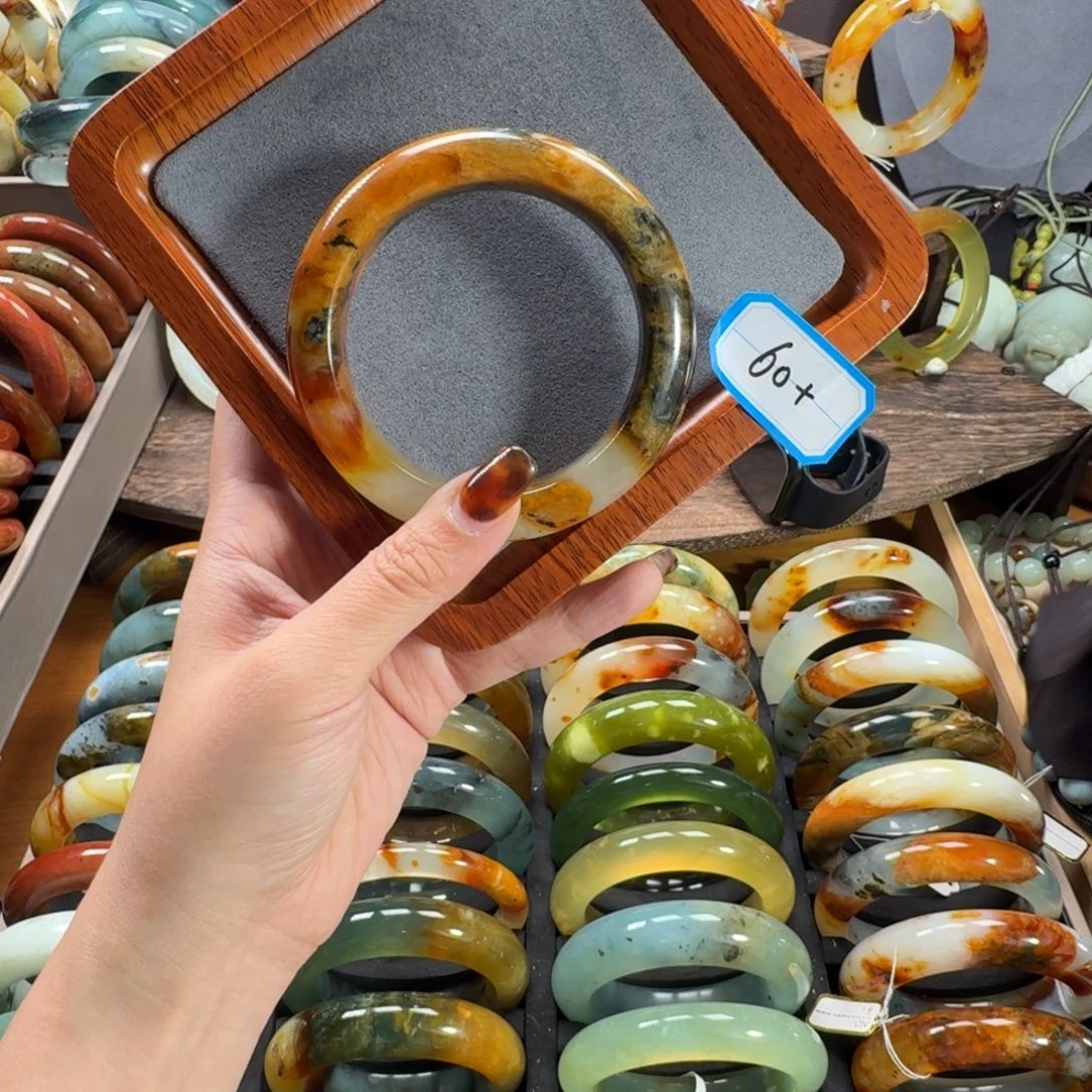 蛇纹石玉合金手镯