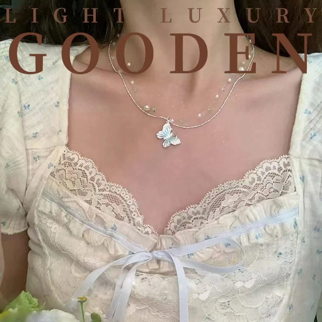 铜合金项链 Gooden岛家【宛若惊鸿】高级感春夏超仙蝴蝶气质项链