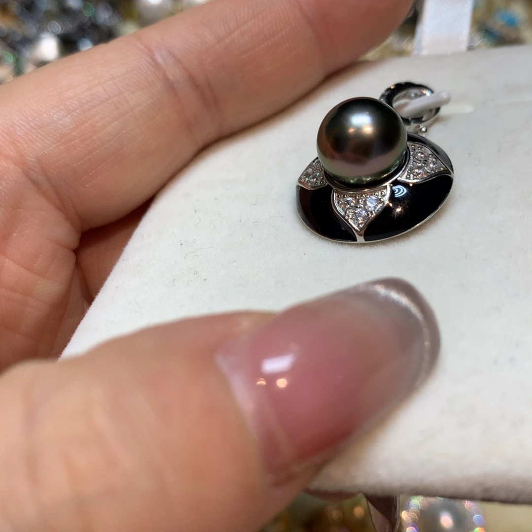 海水珍珠颈饰银S925镶嵌