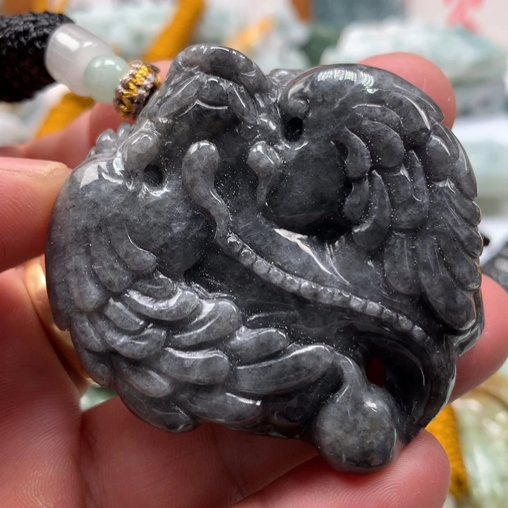 翡翠未镶嵌颈饰保真天然a货翡翠