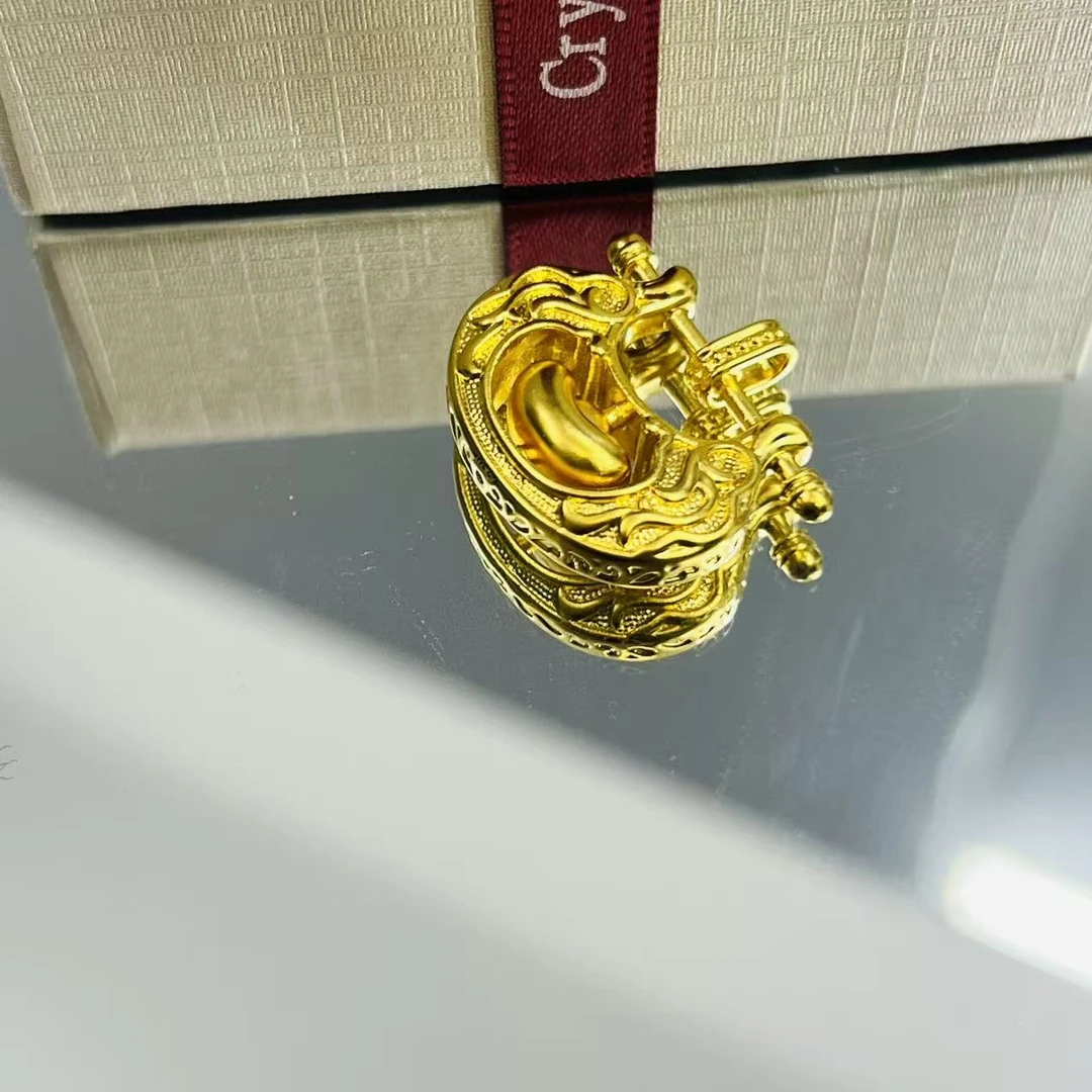 足金999锁福金元宝黄金首饰配件DP2790-01850