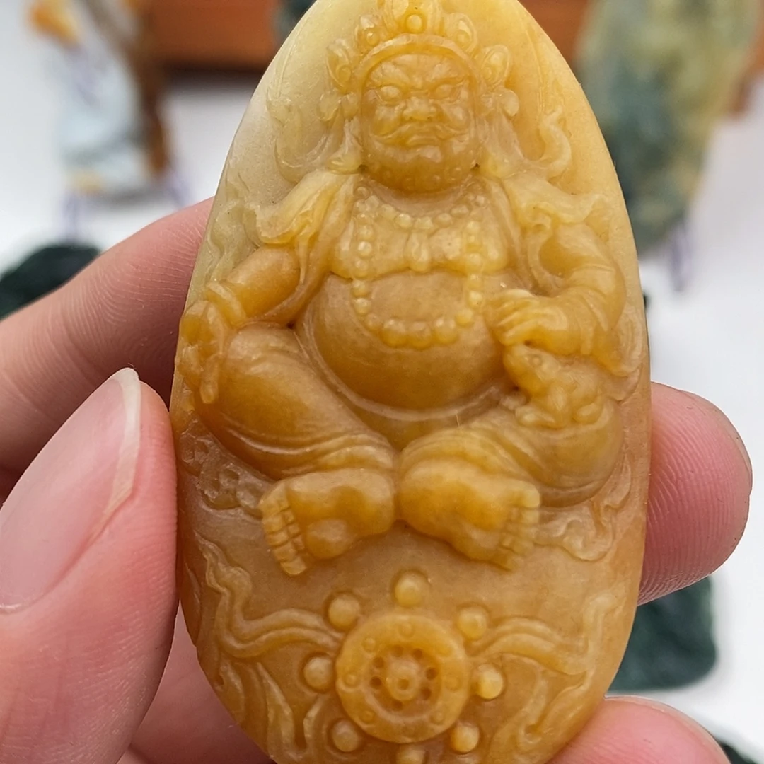 定制翡翠未镶嵌黄财神