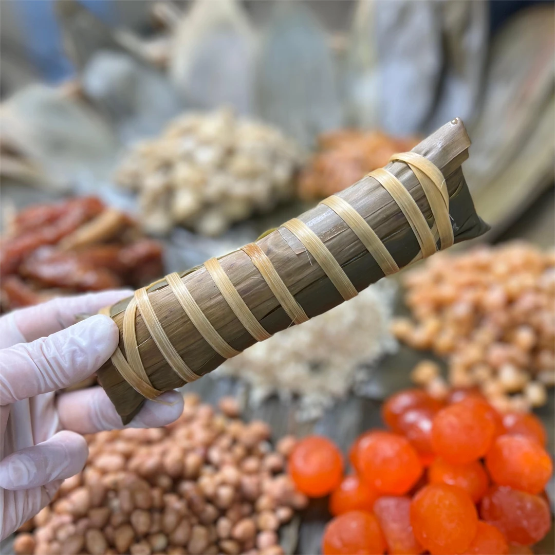 鲍鱼虾米瑶柱蛋黄肉粽8条 200g/条 广东海鲜真材实料