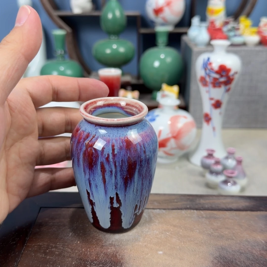 陶瓷手工小花器摆件