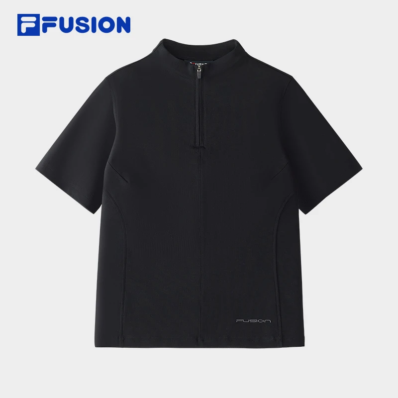 Fila/斐乐新款女子【户外休闲半拉链运动T恤】短袖衫T11W511102F