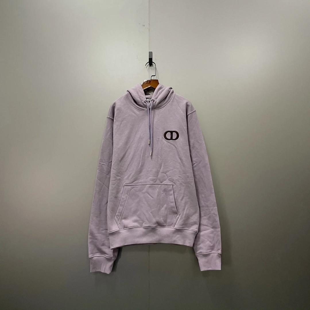 Dior 迪奥 紫色CD刺绣帽衫 M码/全新/9800/吊牌 bc00437