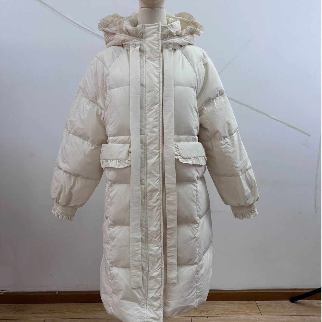 W2024时尚休闲百搭长款宽松保暖小个秋冬冬季韩版羽绒服Qys-99808