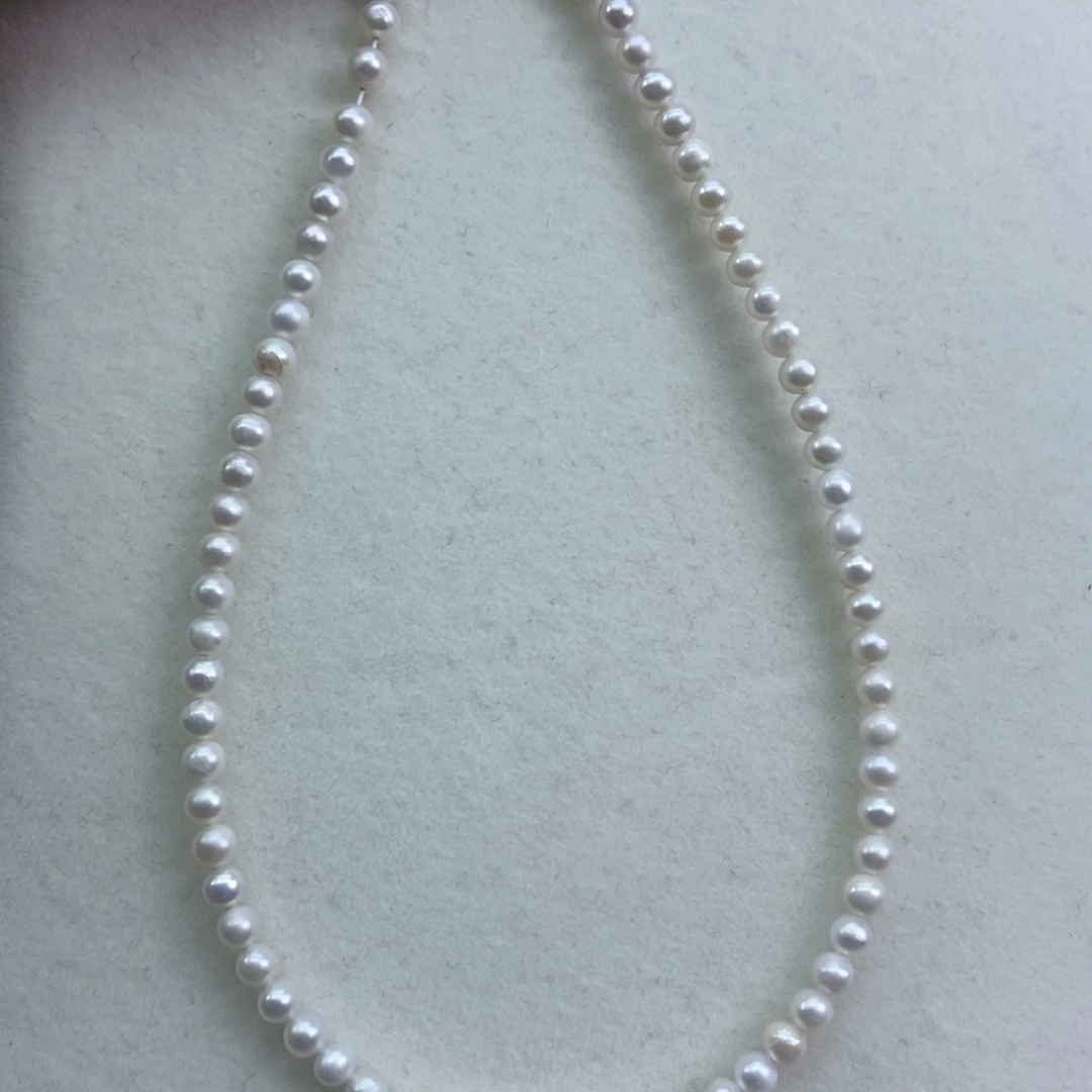 淡水珍珠颈饰银S925镶嵌淡水珠冲吧！！