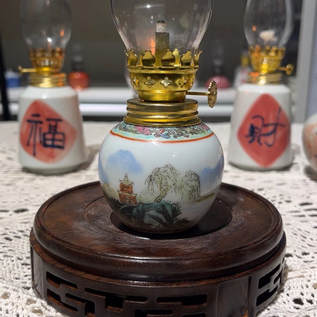 摆件景德镇陶瓷香薰灯