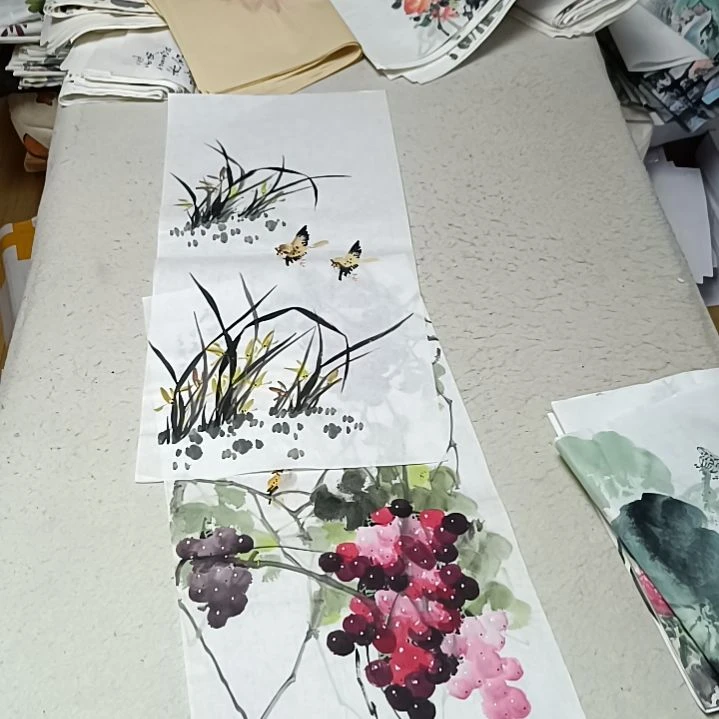 国画菲*，国画花鸟花鸟国画