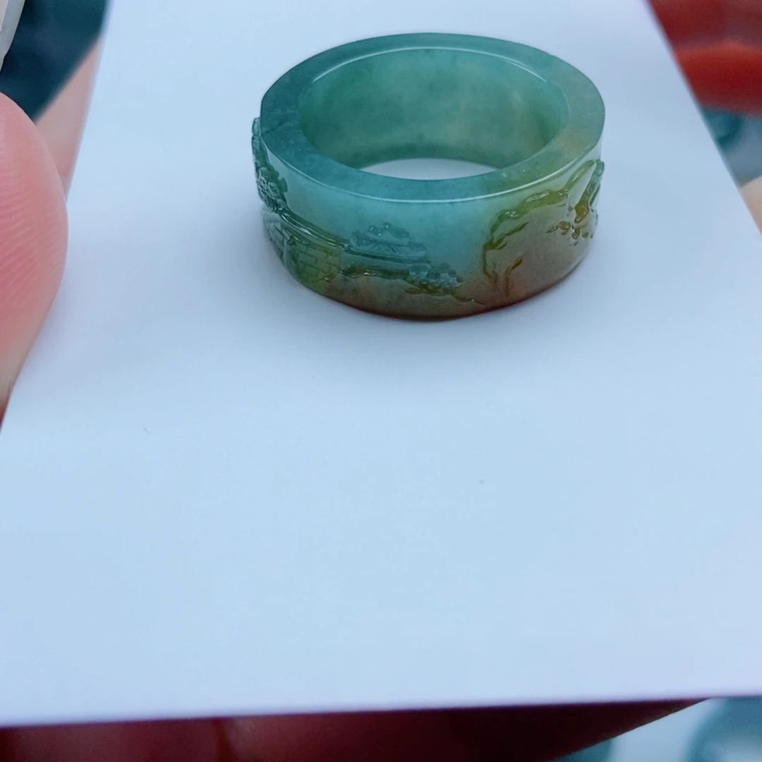 翡翠未镶嵌戒指翡翠