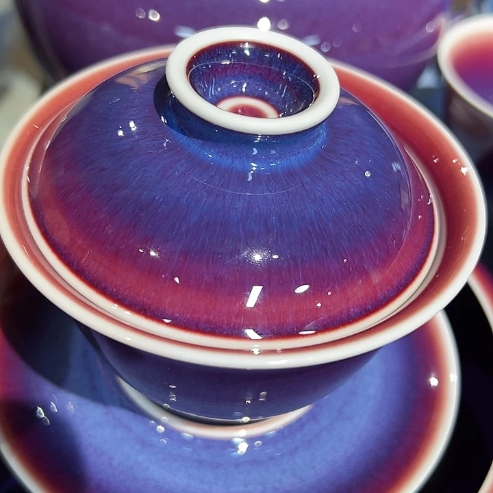 瓷片景德镇品艺轩郎紫
