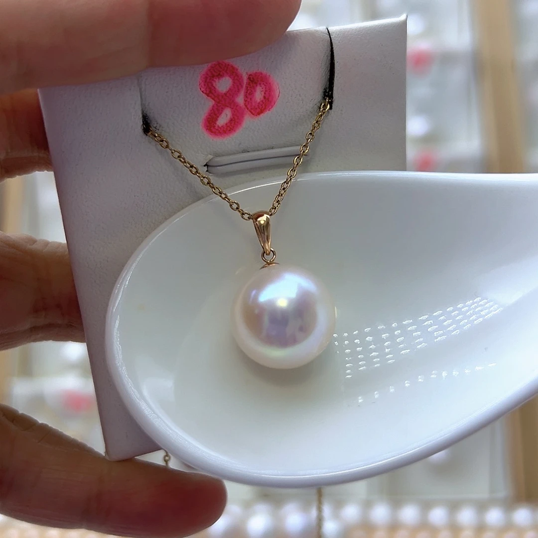 吊坠(赠链)18K金镶嵌淡水珍珠14.5