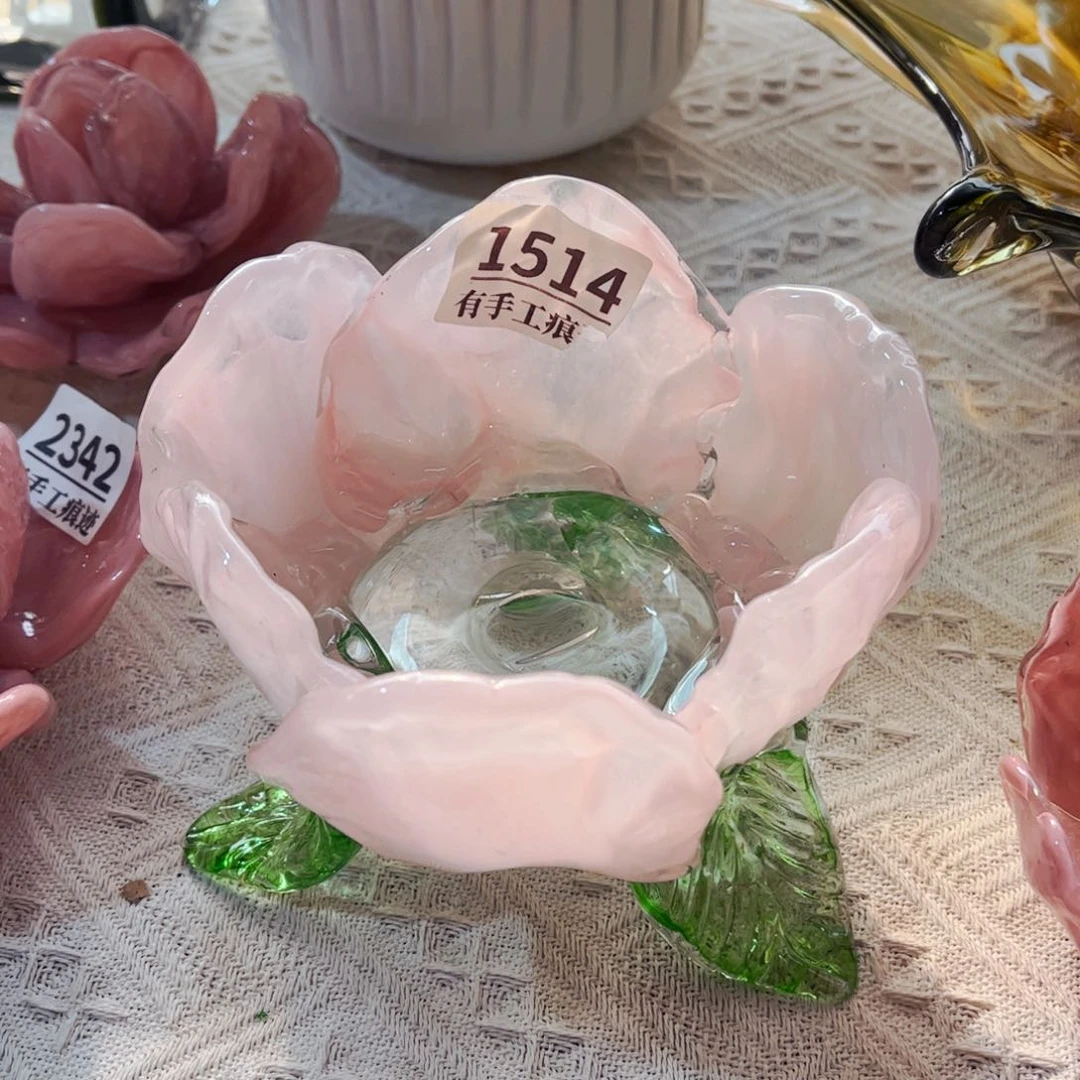 琉璃小*水1514黑点手工痕迹花瓶摆件