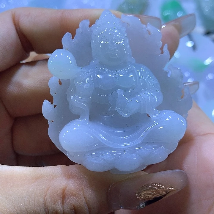 颈饰未镶嵌翡翠天然翡翠A货吊坠