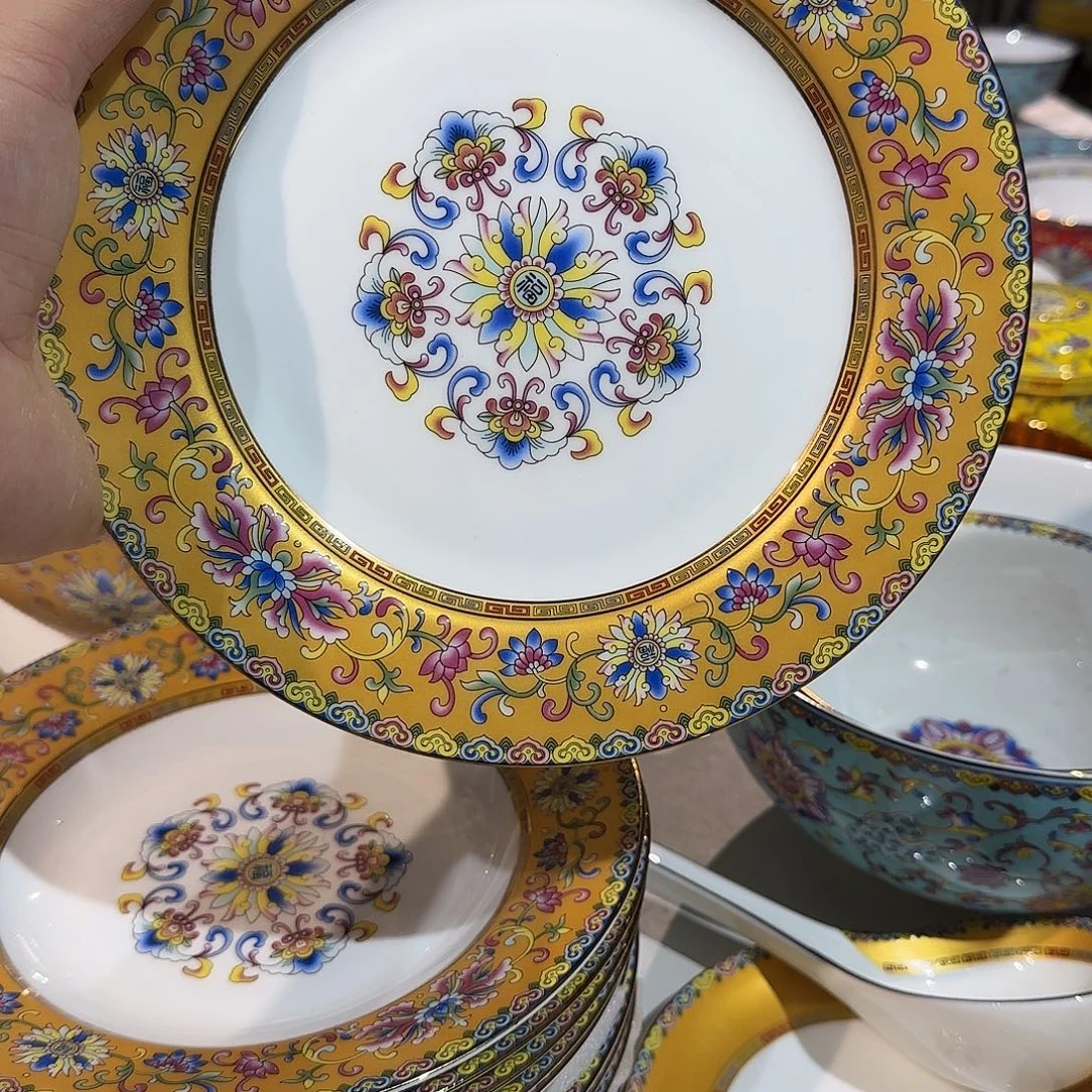 德***业搪瓷珐琅彩工艺制作12个