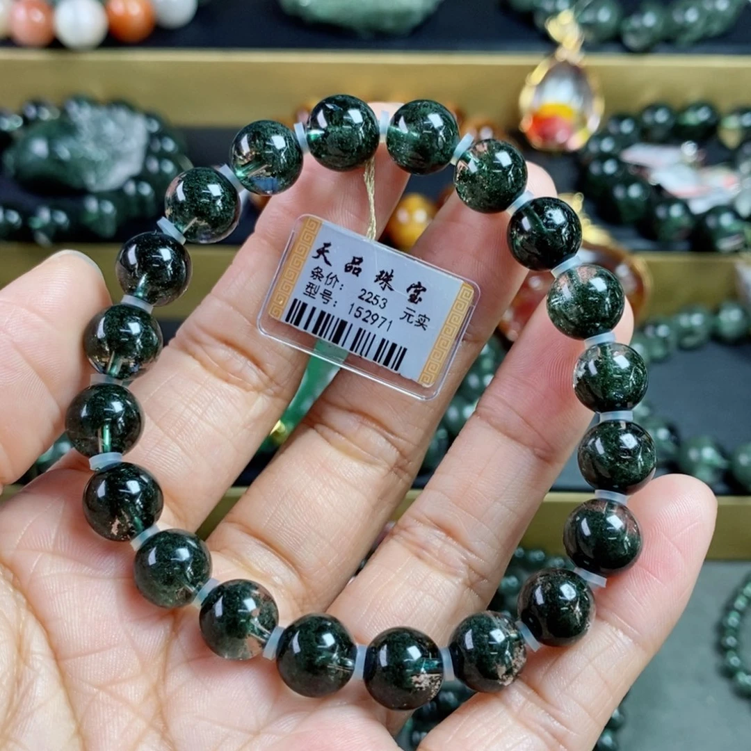 水晶手链未镶嵌S****r绿幽灵手链152971