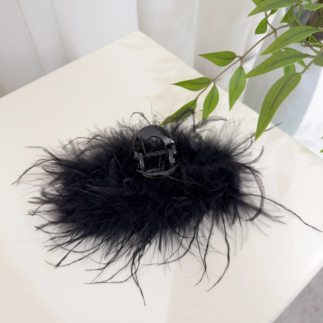 【黑巴克】轻盈蓬松发型神器13公分羽毛抓夹