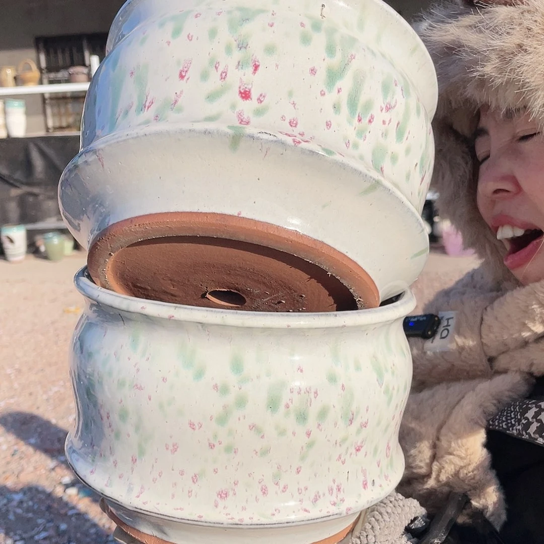 红陶王嫂花盆0115-248