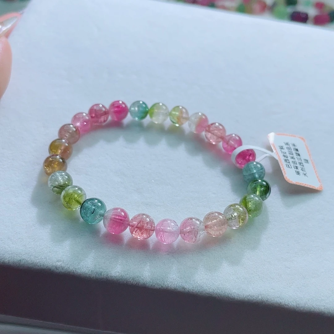 手链未镶嵌碧玺西瓜碧玺手链