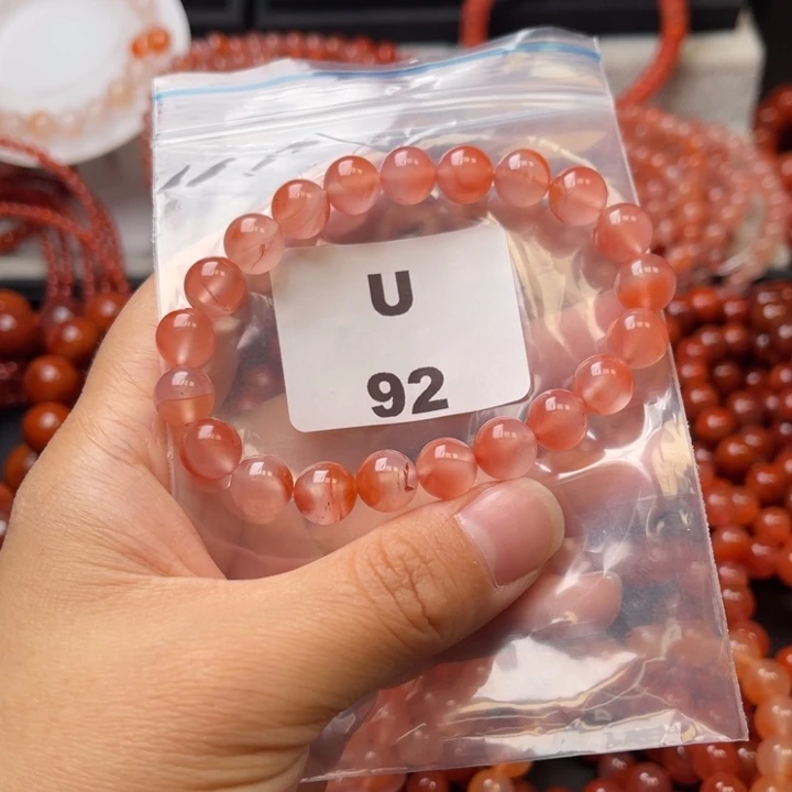 南红玛瑙未镶嵌多样性发货默认微瑕称重9mm