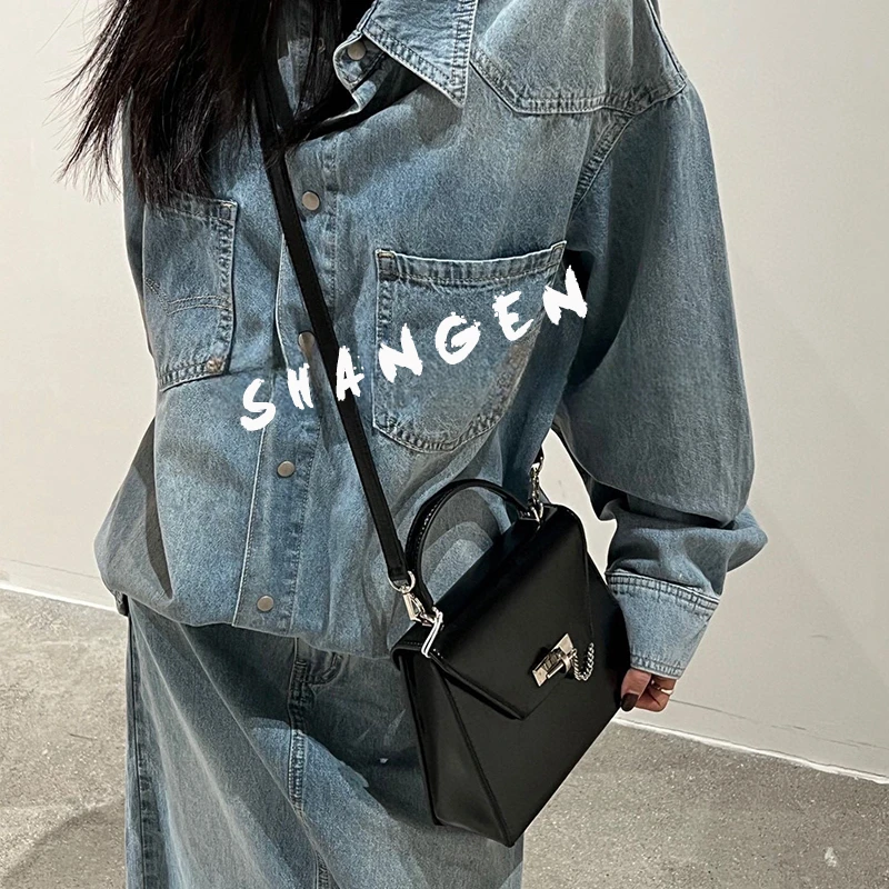 【尚恩CC】SK-82781-黑色-21*8*25轻奢女士新款手提单肩斜挎包