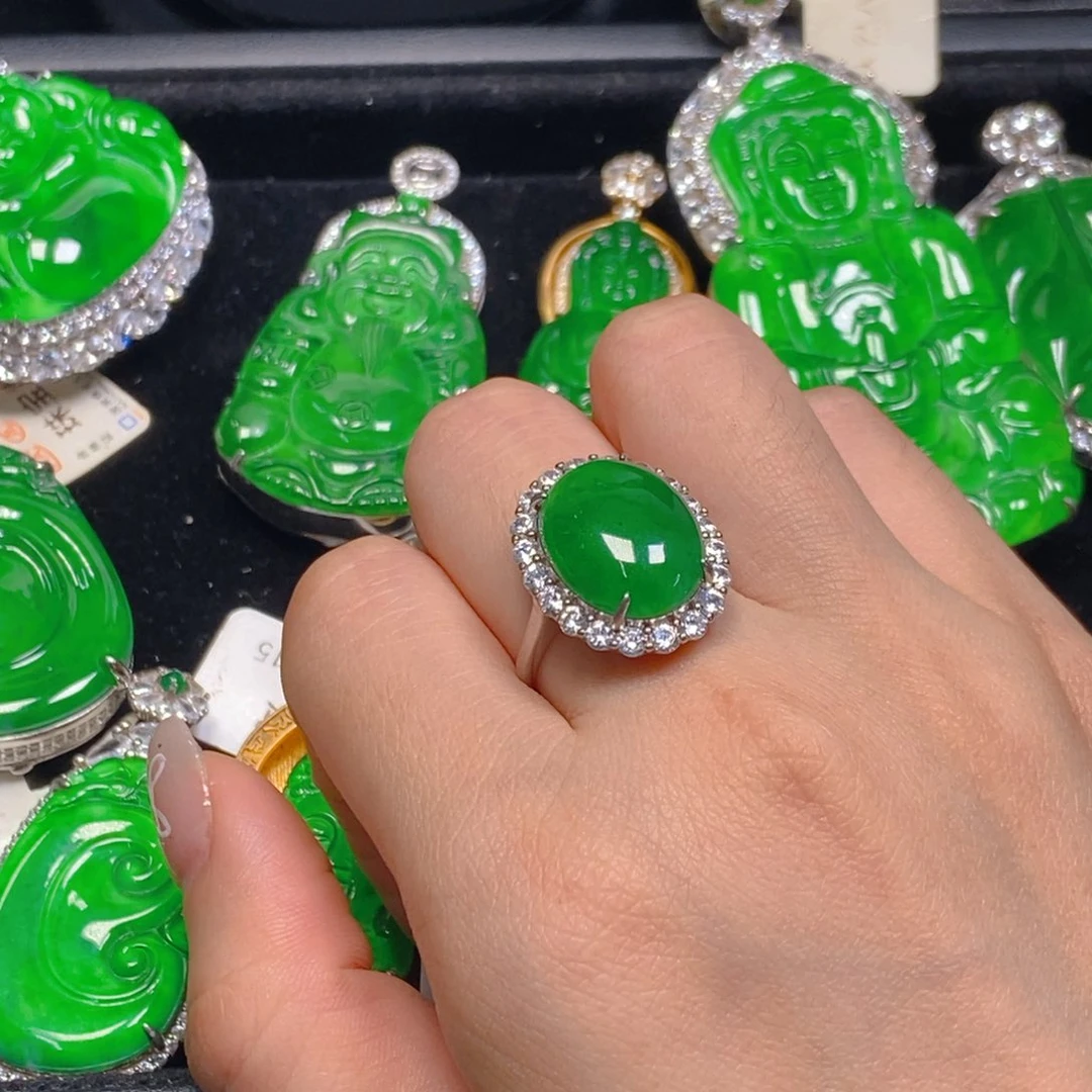 翡翠未镶嵌吊坠(不含链)